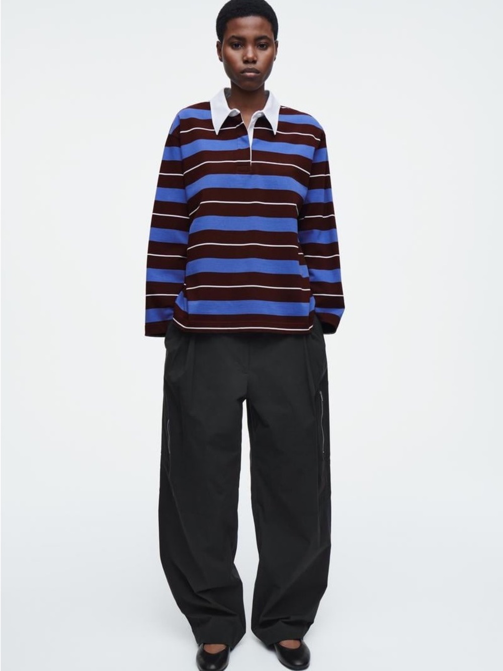 COS NWT Striped Rugby Polo - Picture 3 of 4